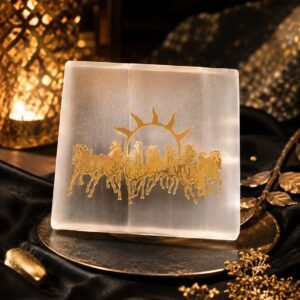 Surya Rath Selenite Crystal Plate
