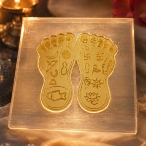 Divine Charan Paduka Selenite Plate