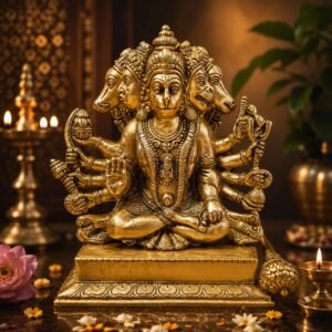 Panchmukhi Hanuman Divine Brass Idol